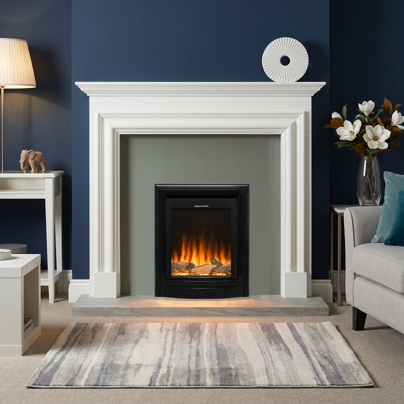 Ezee Glow Pulse Electric Fire With Nickel Trim