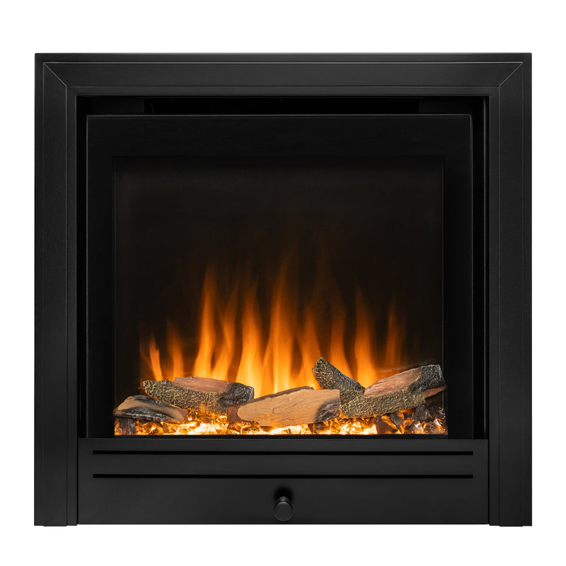 Ezee Glow Pulse Widescreen Black Inset Electric Fire With Metal Trim