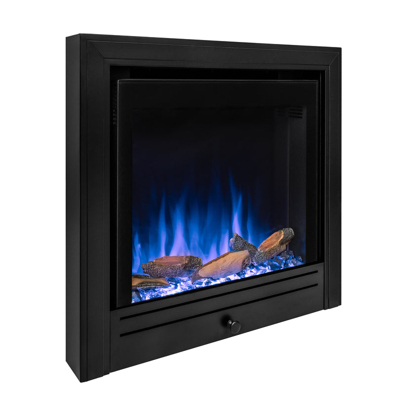 Ezee Glow Pulse Widescreen Black Inset Electric Fire With Metal Trim
