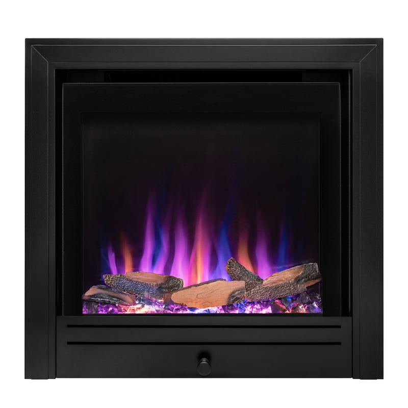 Ezee Glow Pulse Widescreen Black Inset Electric Fire With Metal Trim
