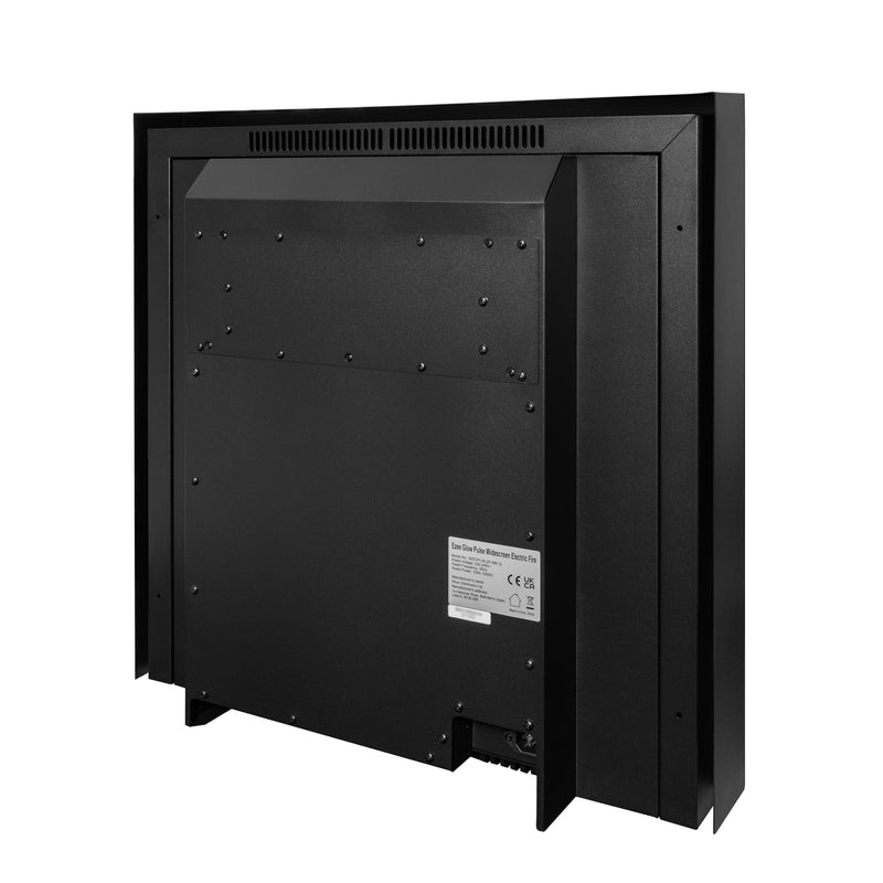 Ezee Glow Pulse Widescreen Black Inset Electric Fire With Metal Trim