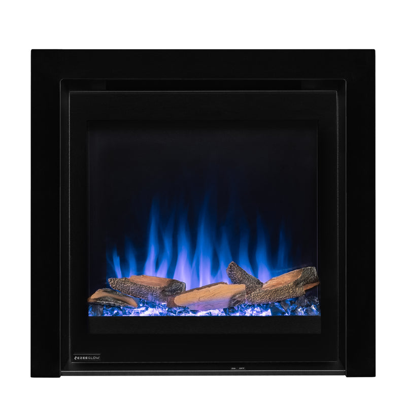 Ezee Glow Pulse Widescreen Black inset Electric Fire With  Glass Trim