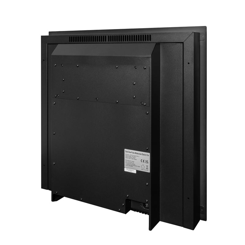 Ezee Glow Pulse Widescreen Black inset Electric Fire With  Glass Trim