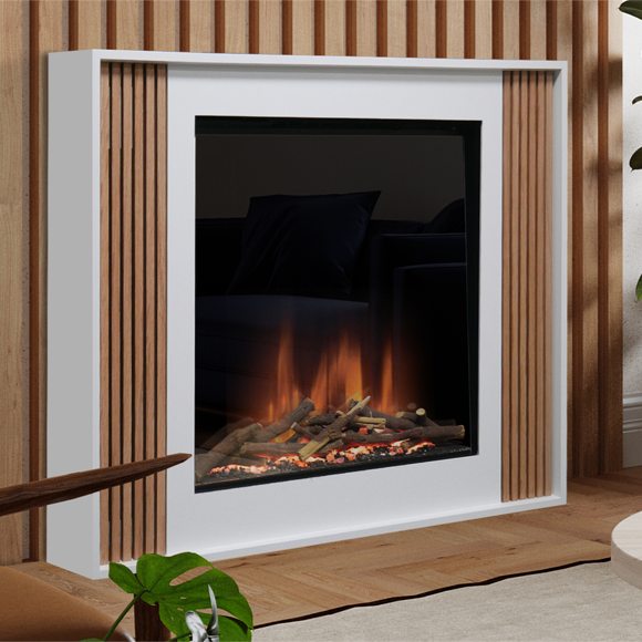 Evonic Rivera 125 Electric Fire Suite in living room 