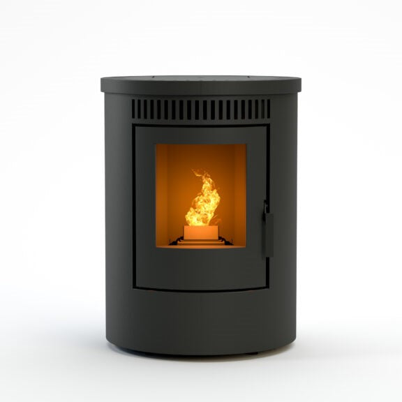 Duroflame Rinus 7kW Pellet Stove, Freestanding, Ecodesign Approved, Defra Approved