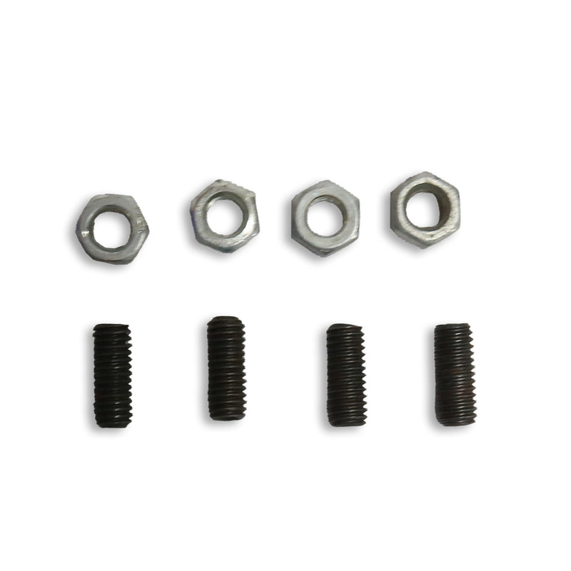 screw and bolt set on white background 