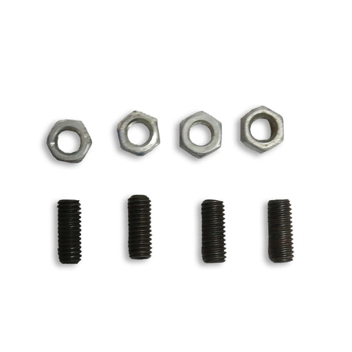 screw and bolt set on white background 