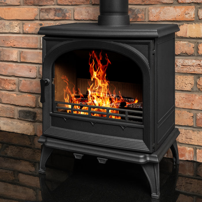 Mazona Albourne 10kW Multifuel Woodburning Stove, Freestanding, Eco Design Approved