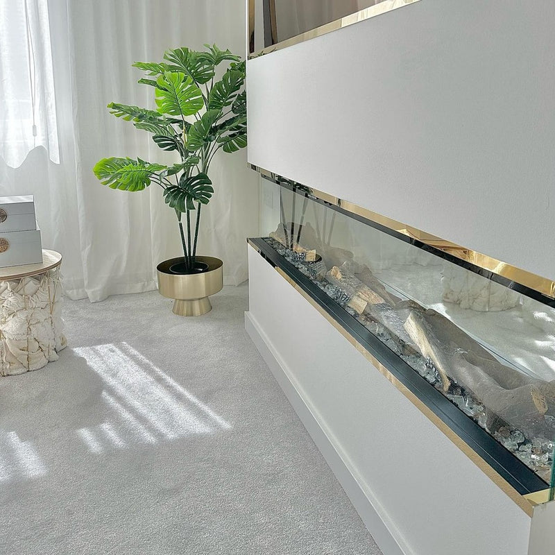 Ezee Glow 60'' Celestial Built-In Media Wall Electric Fire