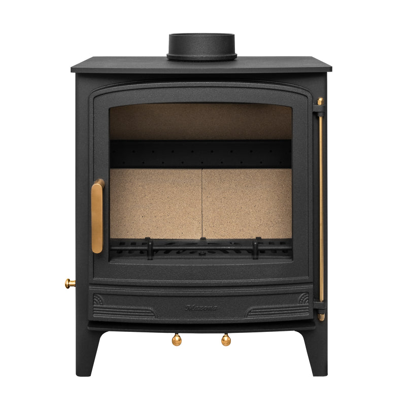 Mazona Warwick 8 kW Multifuel Woodburning Stove, Freestanding, Eco Design Approved, Defra Approved