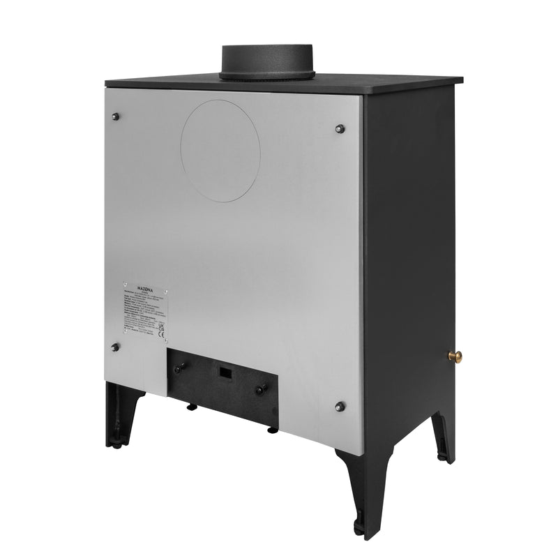 Mazona Warwick 8 kW Multifuel Woodburning Stove, Freestanding, Eco Design Approved, Defra Approved