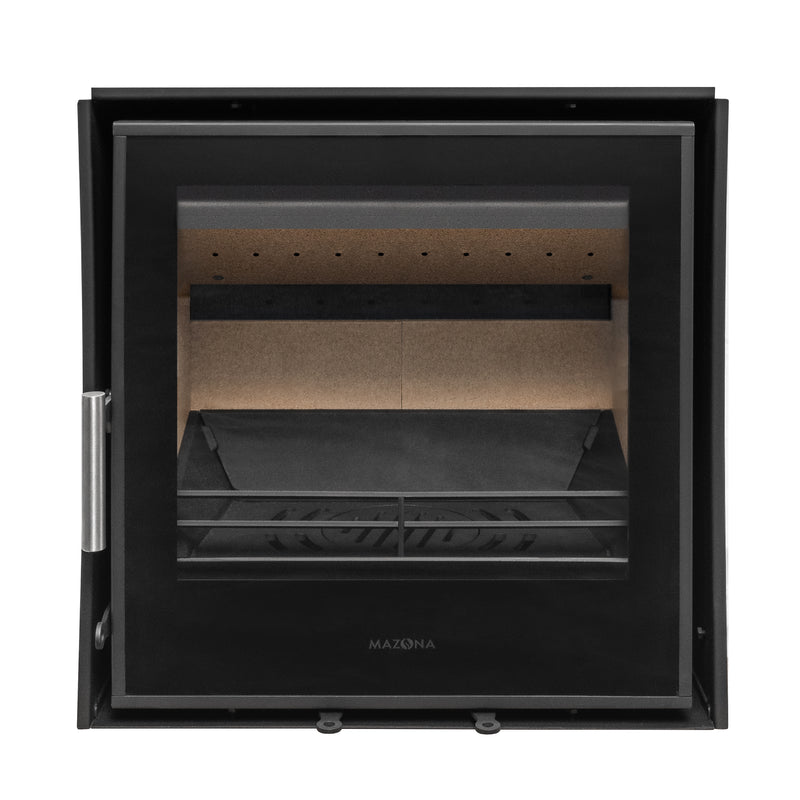 Mazona Clovelly 550 6kW 3 Sided Glass Trim Stove, Multifuel, Woodburning, Cassette, Inset, Eco Design Approved, Defra Approved