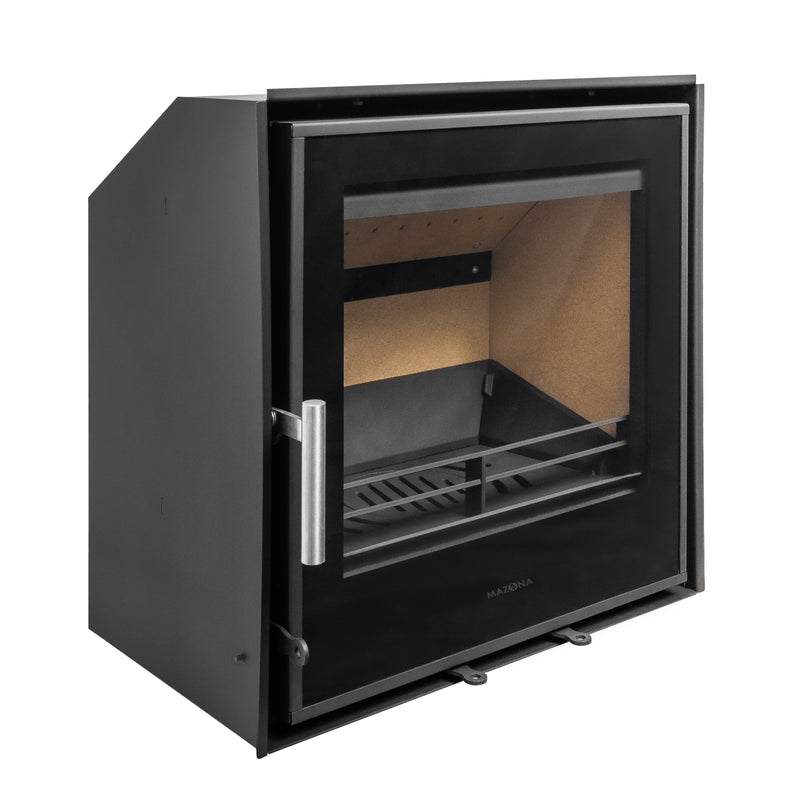 Mazona Clovelly 550 6kW 3 Sided Glass Trim Stove, Multifuel, Woodburning, Cassette, Inset, Eco Design Approved, Defra Approved