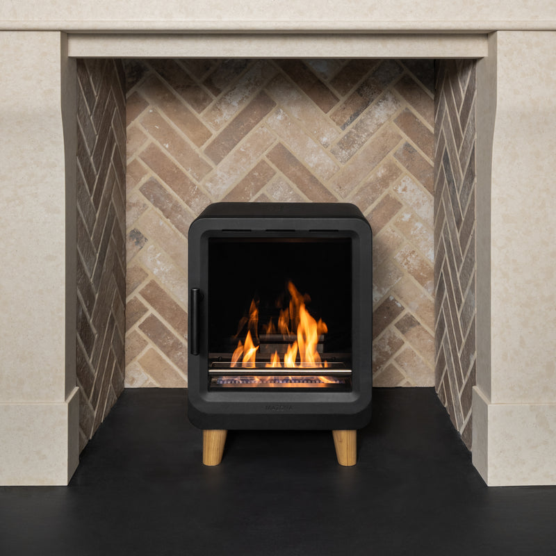 Mazona Heatwave Bioethanol Black Freestanding Stove