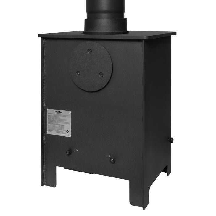 Mazona Ripley 5kW Black Edition Multifuel Woodburning Stove, Freestanding, Eco Design Approved, Defra Approved