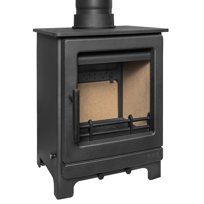 Mazona Ripley 5kW Black Edition Multifuel Woodburning Stove, Freestanding, Eco Design Approved, Defra Approved