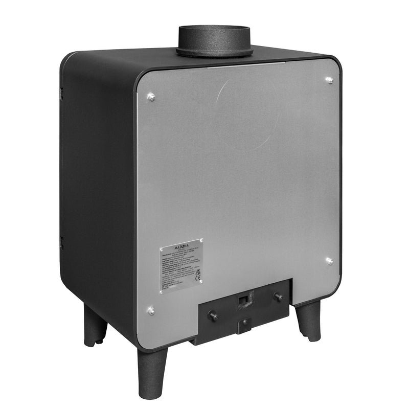 Mazona Heatwave 8kW Multifuel Woodburning Stove, Freestanding, Eco Design Approved, Defra Approved