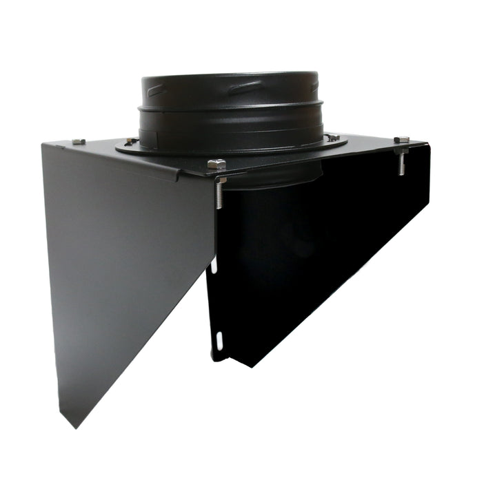 6 Inch (150mm)  Black Twin Wall Base Wall Support