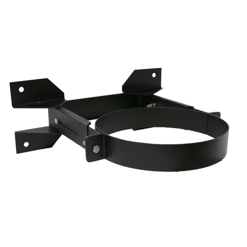 5 Inch (125mm) Black Twin Wall Adjustable Wall Bracket 200-310mm Inc Locking Band