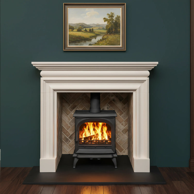 Mazona Albourne 5kW Multifuel Woodburning Stove, Freestanding, Eco Design Approved, Defra Approved