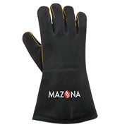Black glove with Mazona logo on a white background