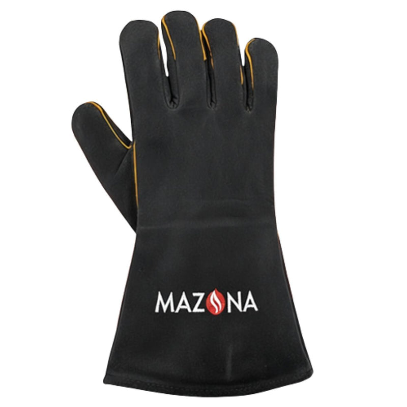 Black glove with Mazona logo on a white background