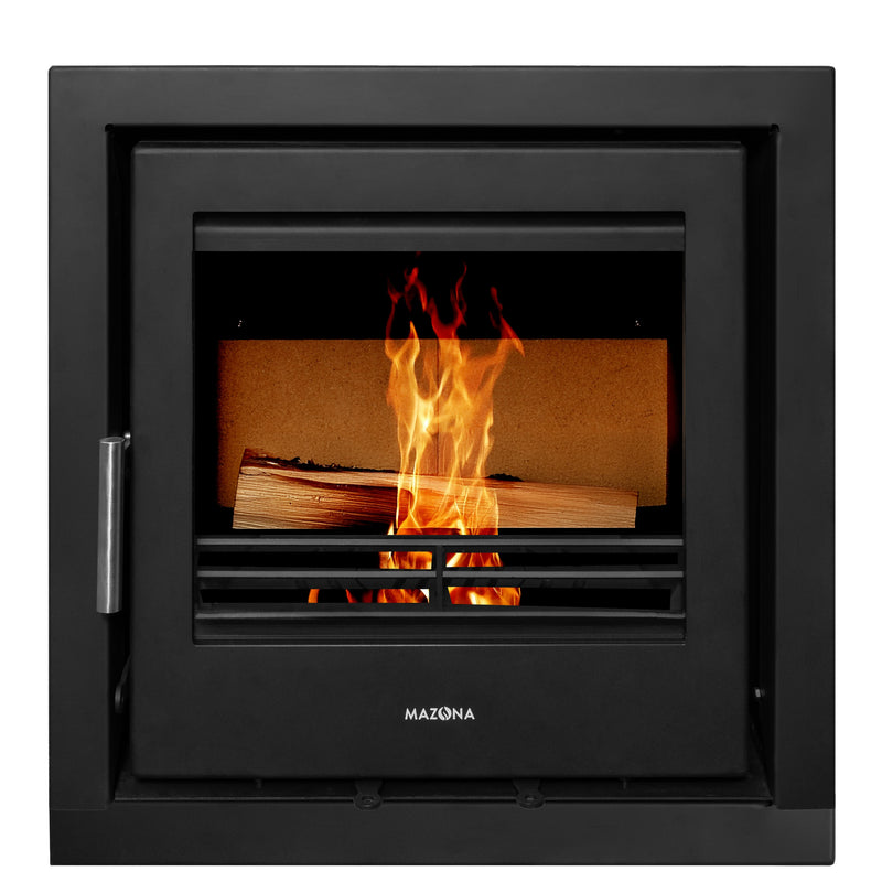 Mazona Clovelly 550 6kW Steel 4 Sided Trim Stove, Multifuel, Woodburning, Cassette, Inset, Eco Design Approved, Defra Approved