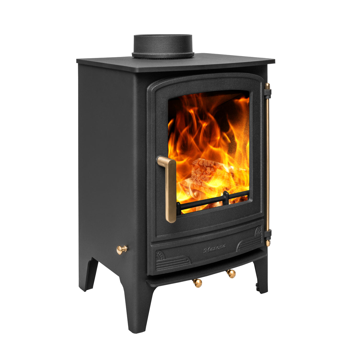 Mazona Warwick 5 kW Multifuel Woodburning Stove on a white background