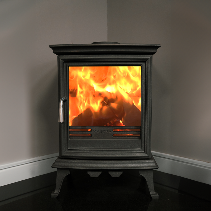 Mazona Bedford 5kW Stove, Multifuel, Woodburning, Freestanding, Eco Design Approved, Defra Approved