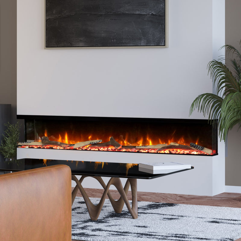 Ezee Glow 72'' Celestial Built-In Media Wall Electric Fire
