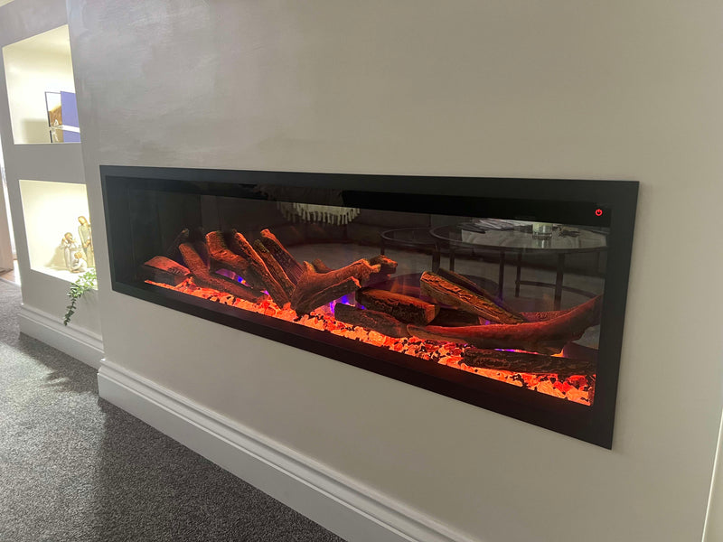 electric fire in living room 
