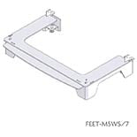 feet extender for a multifuel stove 