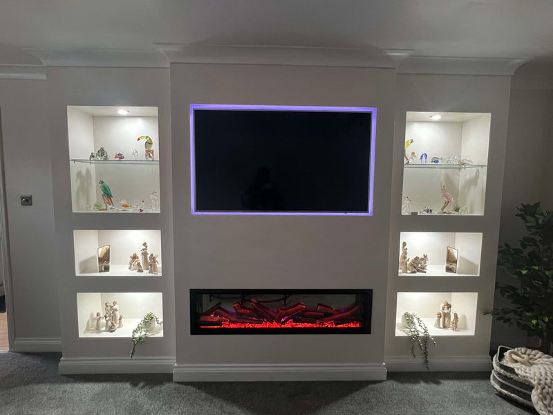 electric fire in living room 