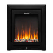 electric fire on white background with flame 