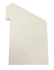 Mazona Eco Heatwave 5kW Left Brick  for multifuel stove on white background front facing 