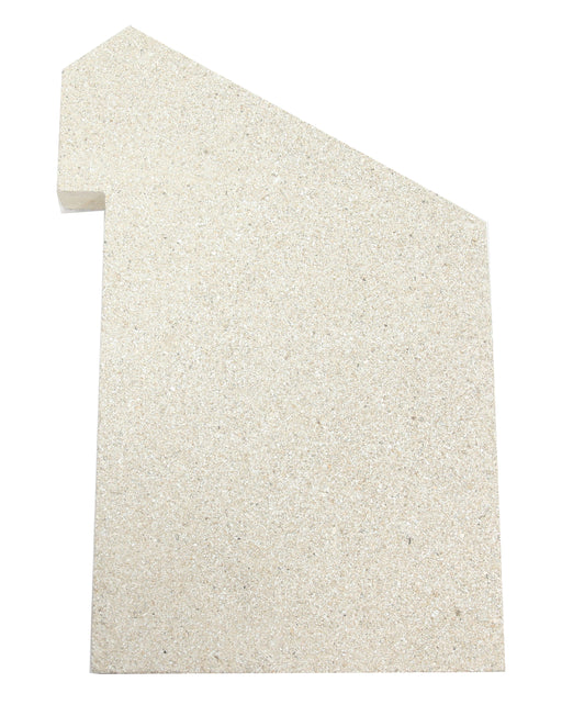 Mazona Eco Heatwave 5kW Left Brick  for multifuel stove on white background front facing 