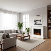 fire in living room 