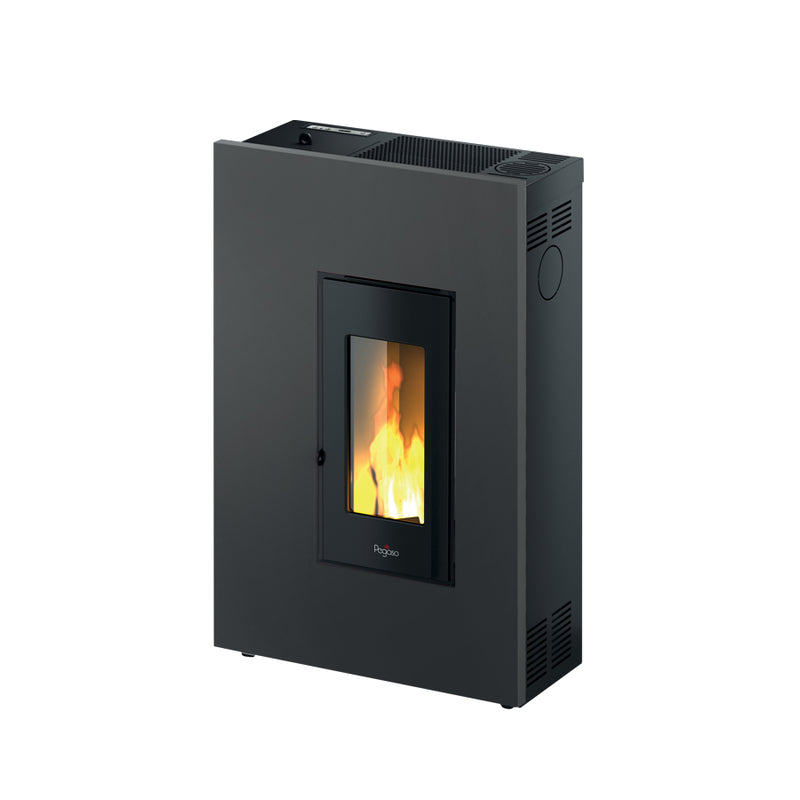 Pegaso Madison 5kW Pellet Stove Black, Freestanding, Eco Design Approved, Defra Approved