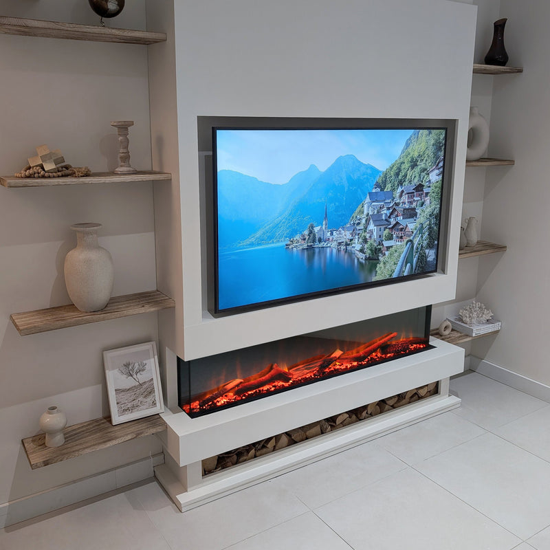 Ezee Glow Celestial 72" Electric Fire Self Build Media Wall Kit