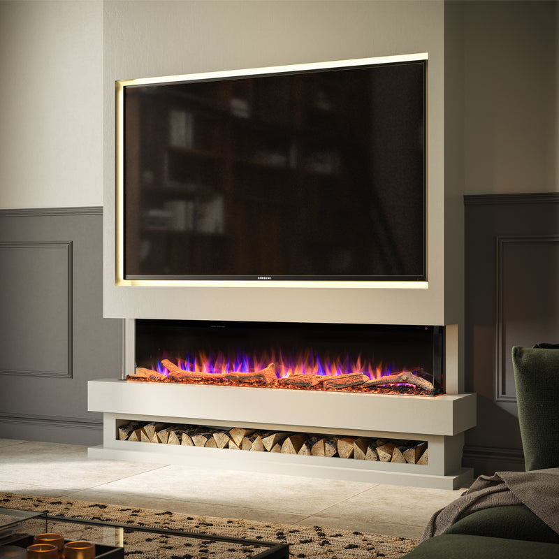 Ezee Glow Celestial 50" Electric Fire Self Build Media Wall Kit