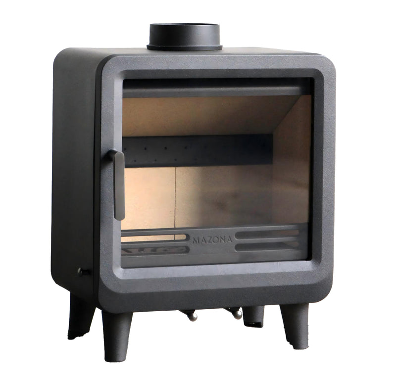 Mazona Heatwave 8kW Multifuel Woodburning Stove, Freestanding, Eco Design Approved, Defra Approved
