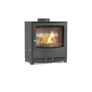 Arada Farringdon Large Eco Black Stove With Flames