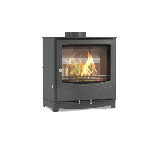 Arada Farringdon Large Eco Black Stove With Flames