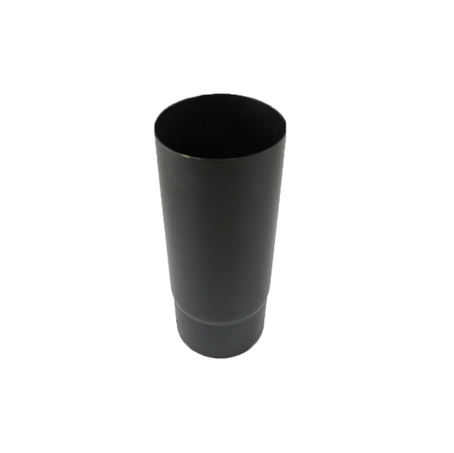 0.25 metre Straight 5 Inch Plain Black Flue Section white background