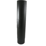 Black enamelled flue pipe 6 inch diameter with door