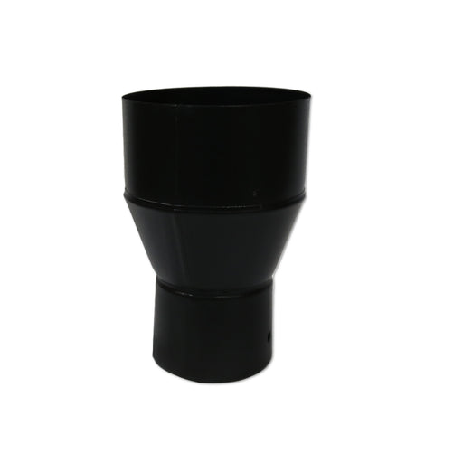 3 Inch to 5 inch Black Flue Increaser on white background