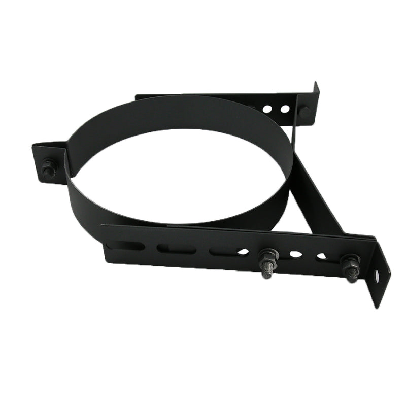Black Twin Wall Adjustable Wall Bracket on white background 