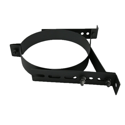 Black Twin Wall Adjustable Wall Bracket on white background 