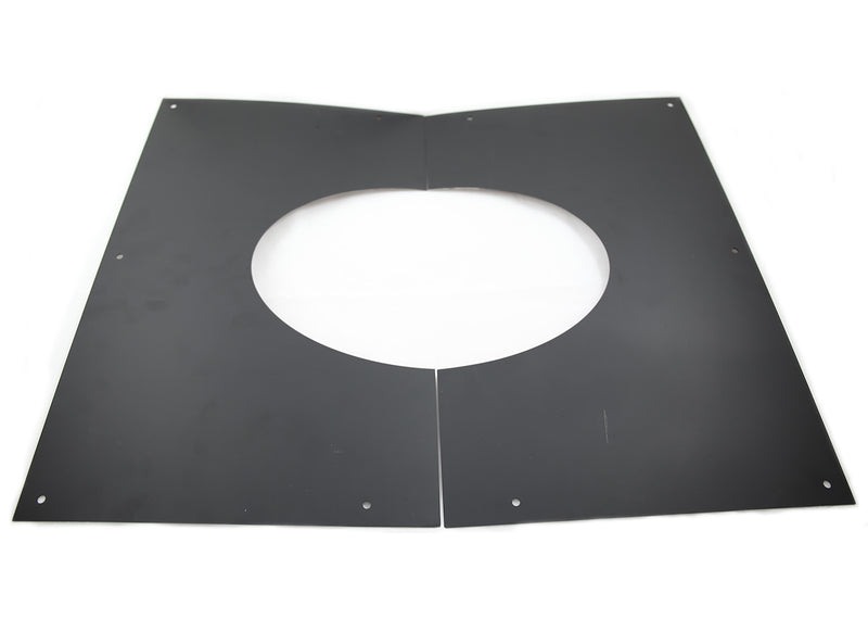 Black Twin Wall Ceiling / Wall Plate on white background 
