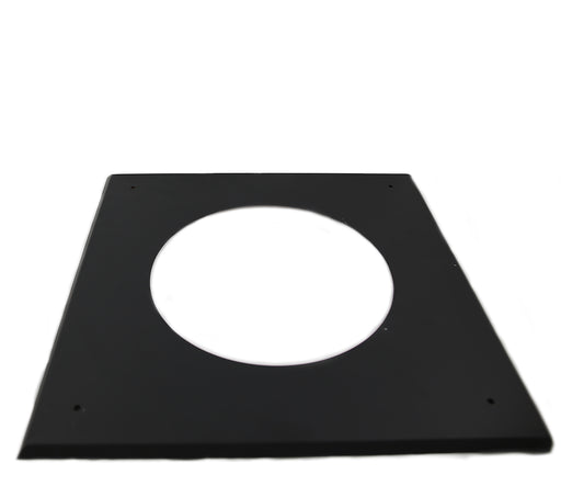 Black Twin Wall Flat Ceiling / Wall Plate on white background 